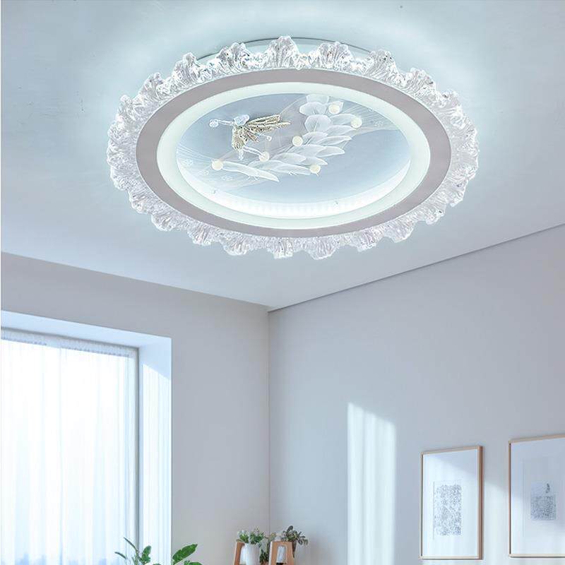 卧室灯语音控制LED吸顶现代简约房间主卧次卧婚房2024新款简约灯