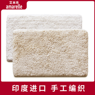 印度进口地垫浴室吸水卫生间进门门口纯棉脚垫家用地Y毯防滑垫地