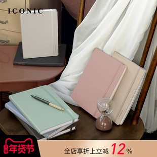 【3折特惠】2025年韩国ICONIC JOURNAL J周记型A5纯色合成皮封皮绑带手帐日程管理笔记本一周两页商务学生