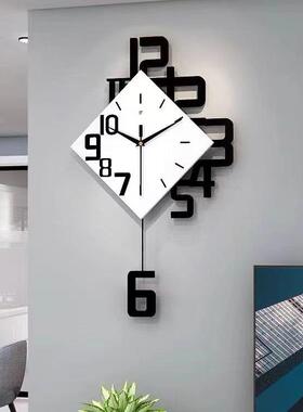 时钟挂钟客厅2025新家居装饰创意挂钟欧洲无障碍豪华时钟打孔钟