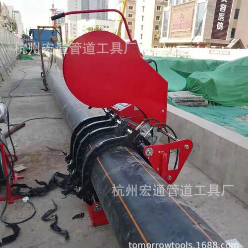 PE燃气管热熔对接焊机全自动280-500带打印机数据远传,指纹识别