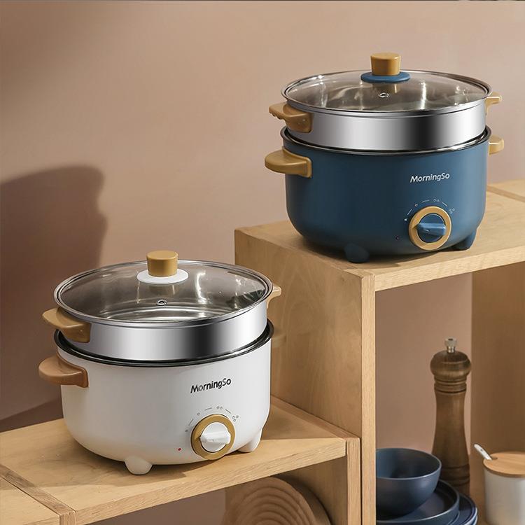 电热锅小型家用多功能一体电火锅宿舍学生小电煮锅电蒸煮炒菜炒锅