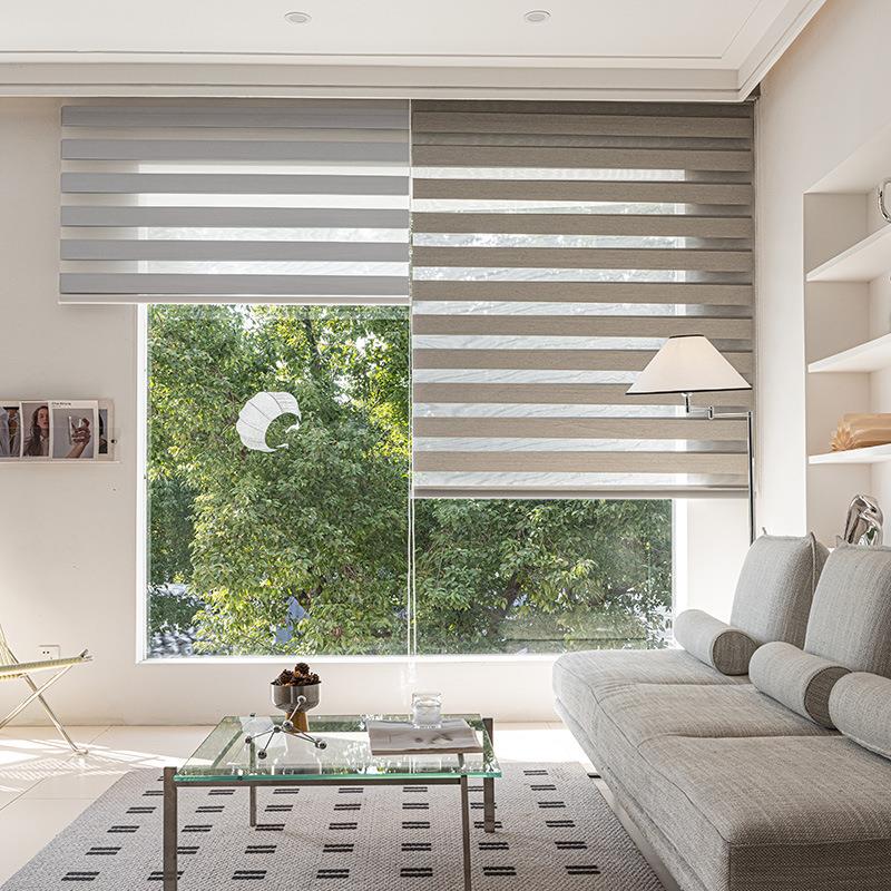 全新4S防护法式轻奢感高遮光亚麻纱原木风窗帘客厅卧室阳台柔纱帘