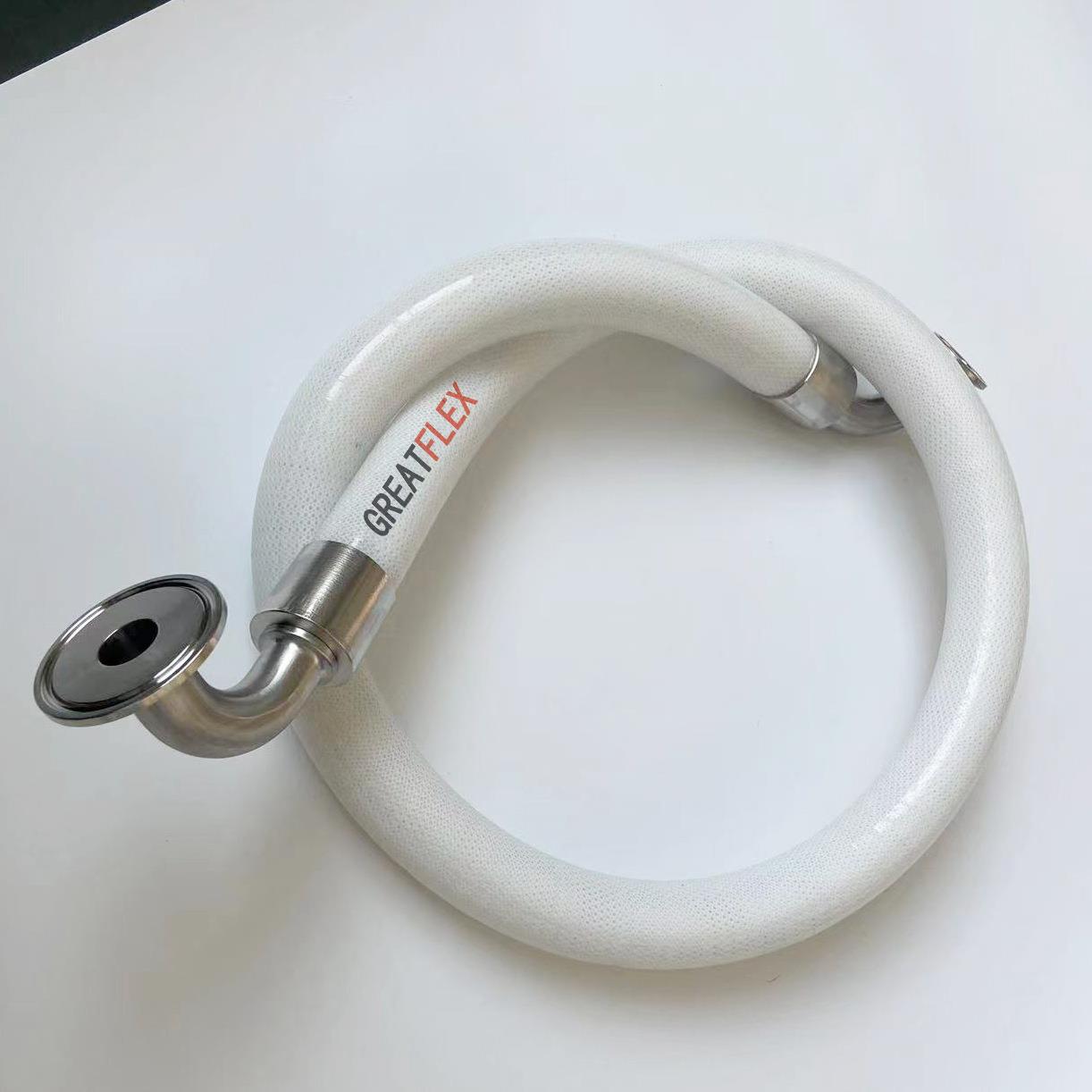 GREATFLEX白色耐硅胶钢丝软管零下40度不硬油包邮FP30