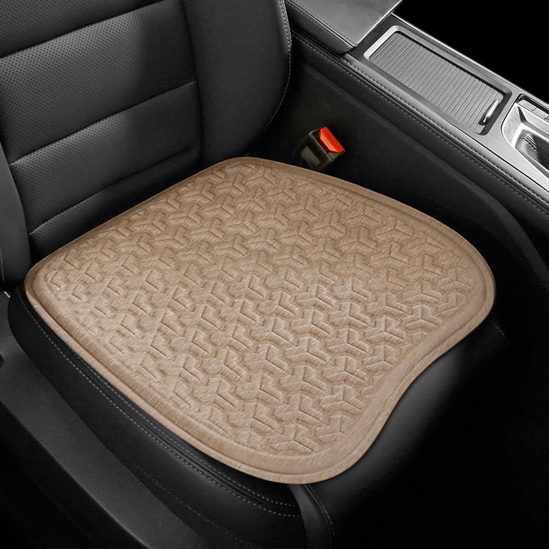 汽车坐垫凝胶舒适冬季短毛绒车垫四季通用座垫