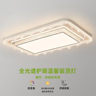 客厅灯现代简约轻奢设计感创意水滴长方形吸顶灯高级感大厅主灯