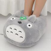 暖脚宝狐狸龙猫毛绒不插电双脚捂学生寝室冬季 礼物 被窝暖脚大拖鞋