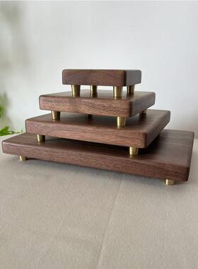 采购产品北美黑胡桃矩形底座装饰品，手工艺品，花瓶，佛像，奇怪