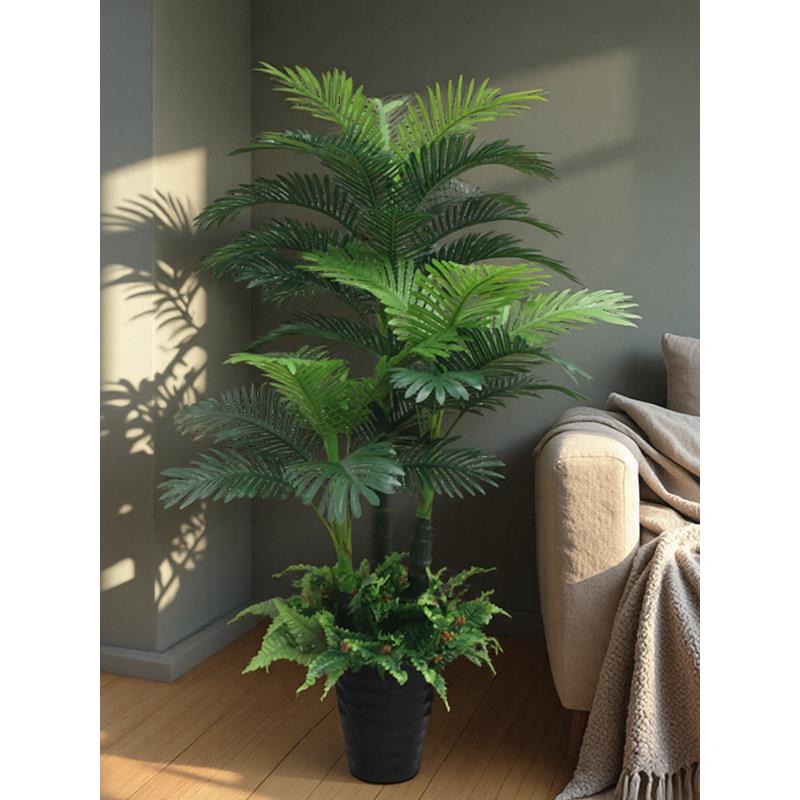 模拟向日葵植物客厅大盆栽装饰品装饰假绿色植物反真盆景假花地板
