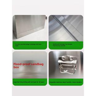 不锈钢防汛沙箱消防沙箱防汛专用沙袋箱带轮可移动式黄沙箱可定制