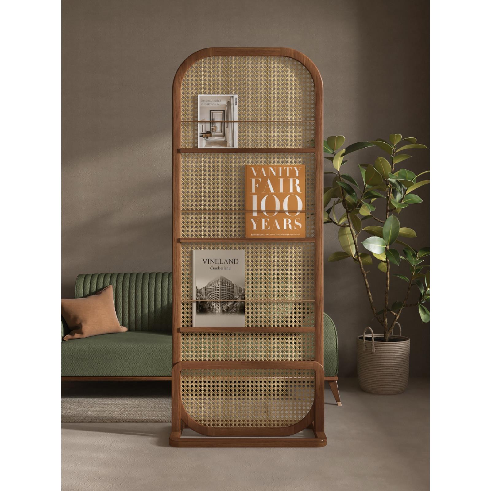 新中式覆古实木藤编屏风隔断客厅入户可移动遮挡小户型简约座屏