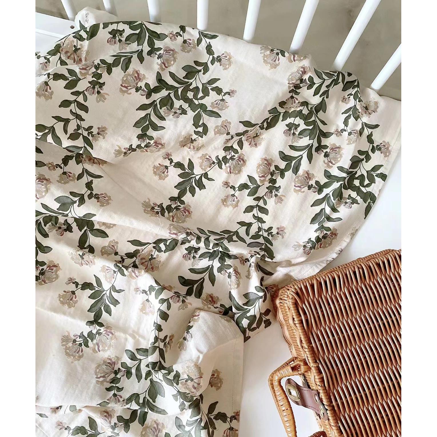 纯棉双层纱布巾婴幼儿方巾盖毯柔软床笠棉纱儿童口水巾浴巾超美