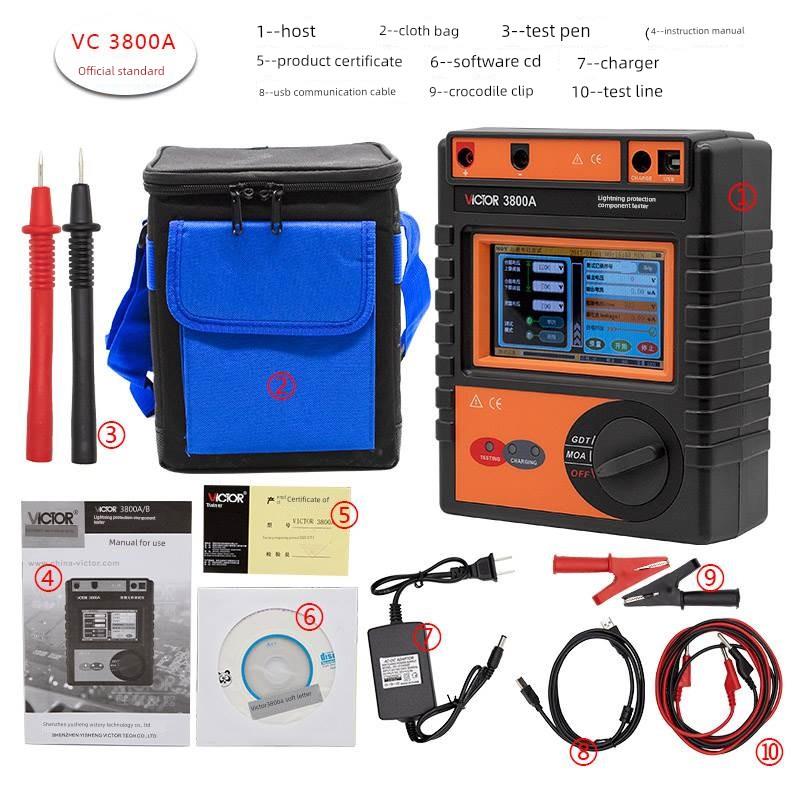 德国精装进口胜利防雷元件测试仪放电管绝缘电阻mov压敏电阻测试