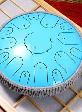 空灵鼓钢舌鼓初学者入门13寸14寸15音D调专业级简单乐器空鸣鼓