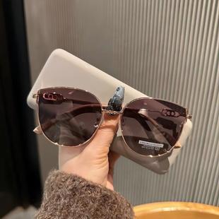 日本GENTRY MONSET偏光墨镜女金属茶色女士高级感太阳眼镜抗UV