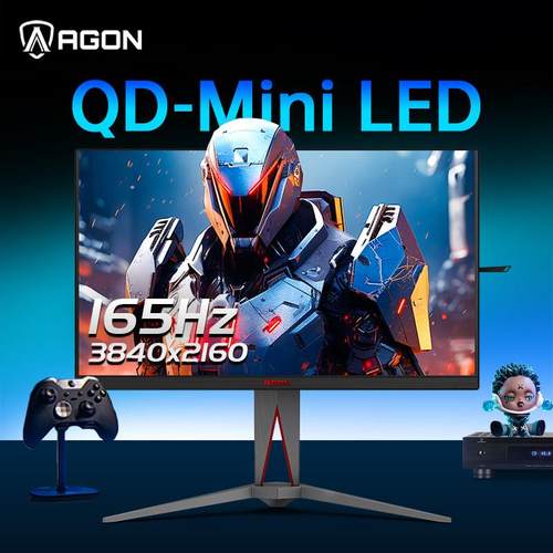 AOC爱攻Agon27英寸MiniLED电竞4K高清AG275UXM电脑165Hz显示器144