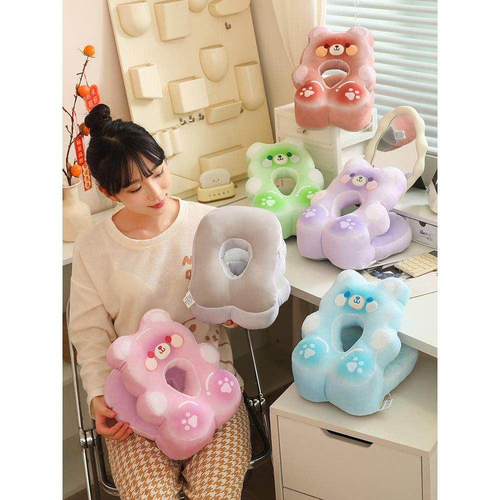 可爱的小熊软糖午睡工艺品桌子午睡枕头双面办公枕头学生教室午睡,居家布艺,午睡枕,淘宝优惠券,粉丝福利购,淘宝优惠卷