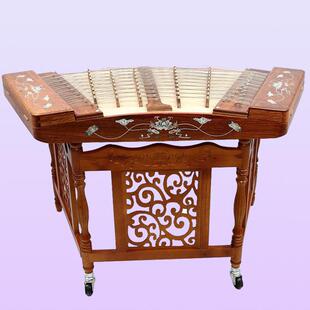 衡乐405扬琴乐器 五码十音广东粤剧扬琴红花梨木演奏洋琴杨琴