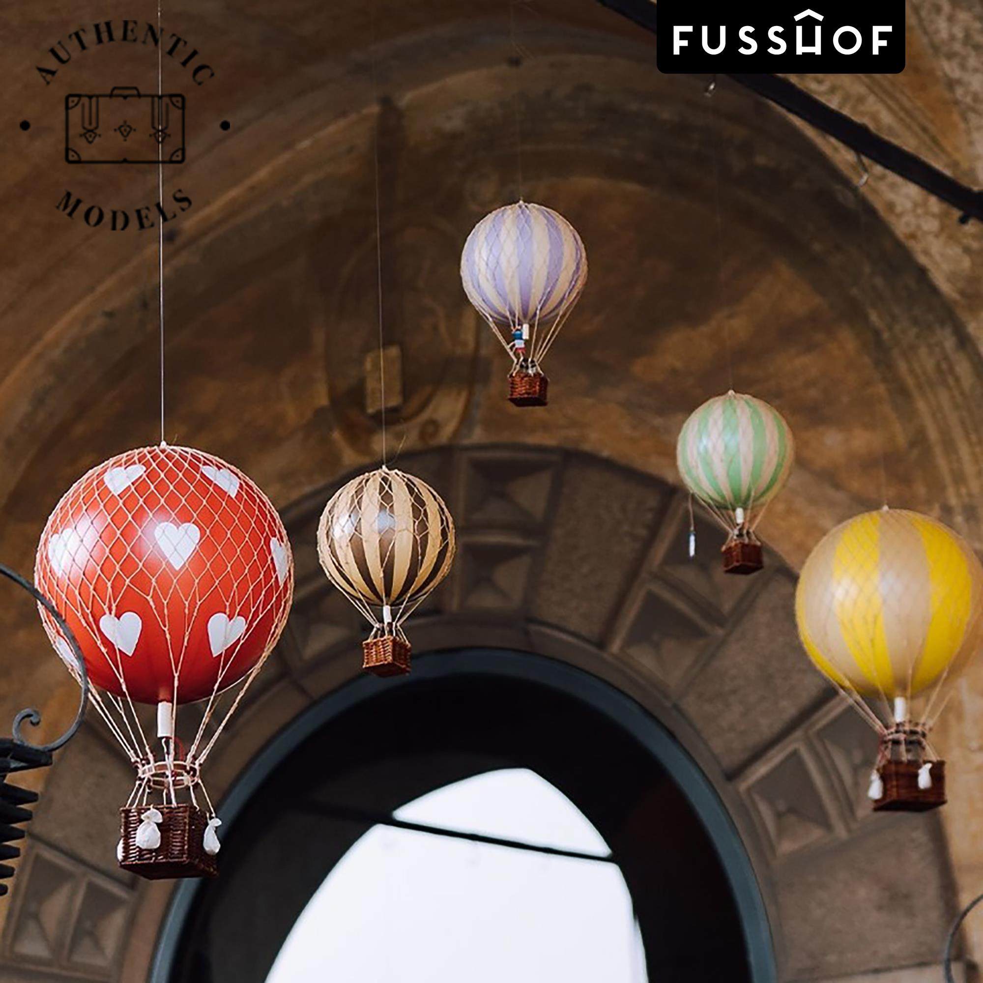 荷兰Authentic Models 热气球不亮灯空中吊饰覆古儿童房装饰礼物