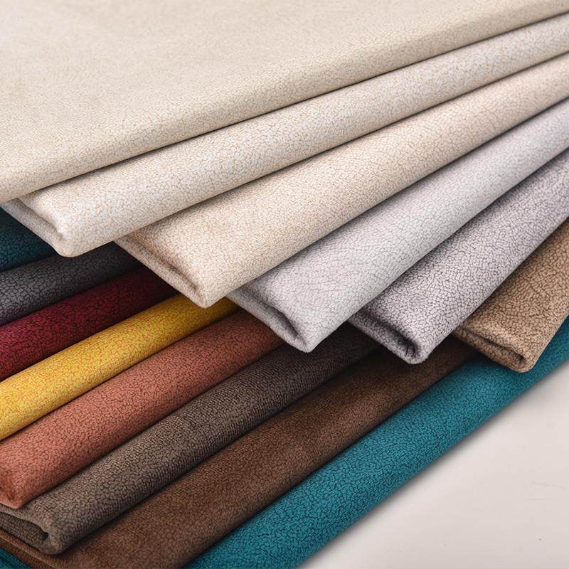 高档科技绒荔枝纹印花纳米布料沙发面料坐垫靠背软包硬包床头布