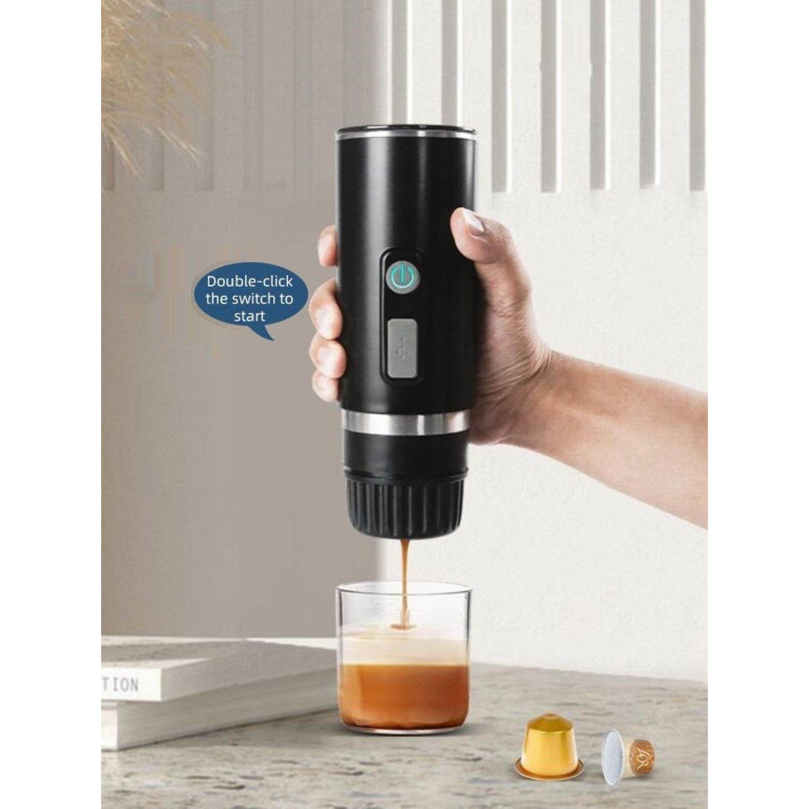 便携胶囊咖啡粉两用咖啡机意式浓缩高压力无线随行户外车载电加热