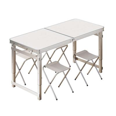 折叠桌子户外摆摊地摊小桌子乒乓球可折叠便携铝合金露营野餐桌椅