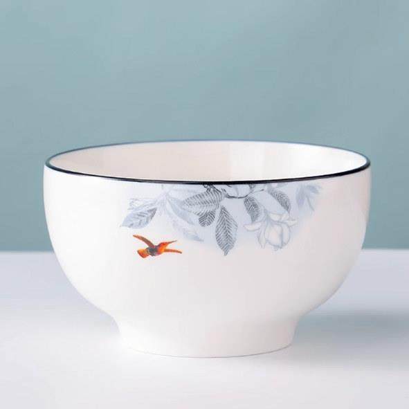 陶瓷小号米饭碗家用面碗大号汤碗圆形吃饭碗碟套装可微波,餐饮具,碗,淘宝优惠券,粉丝福利购,淘宝优惠卷