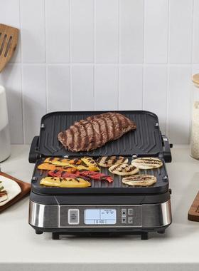 Cuisinart/美膳雅GR6SCN家用煎牛排机室内无烟烧烤机电烤盘华夫饼