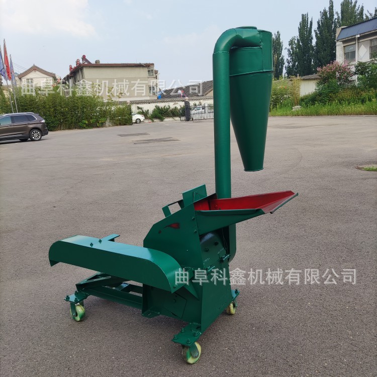 沙克龙玉米杆红薯秧打糠机小型家用牛羊饲料粉草机自动除尘打粉机