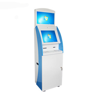 查询机自助终端机A4报告自助打印21.5寸双屏显示自助触摸屏终端机