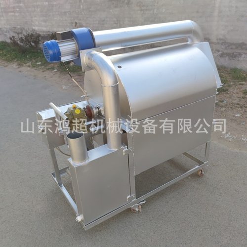 油坊芝麻炒货机  滚筒坚果翻炒机100斤杂粮炒料机