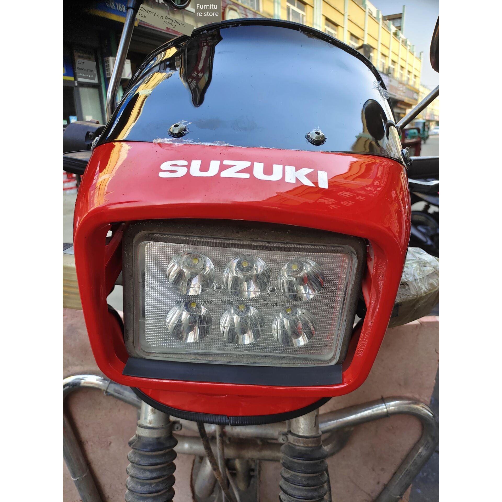 济南清旗铃木王摩托车配件Gs125大灯总成车灯