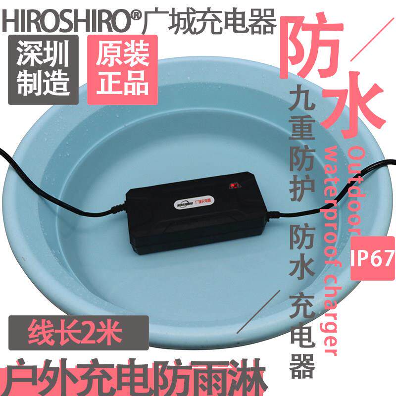 防水自动断电锂电池充电器54.6V3A48V3A2A滑板单轮哈雷电动车充