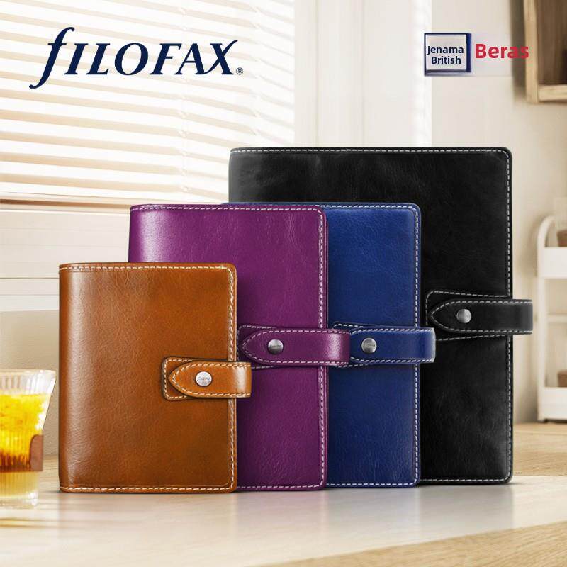 filofax英国进口手帐记事本malden A7 A6 A5真牛皮覆古活页商务办