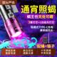 微笑鲨蝎子灯2025新款 专用强光照大功率超亮超长续航紫光灯手电筒