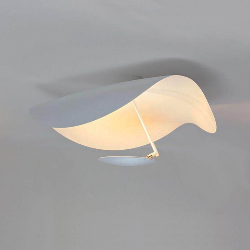 意式极简卧室吸顶灯小众客厅设计师高级感创意艺术轻奢金箔吸顶灯