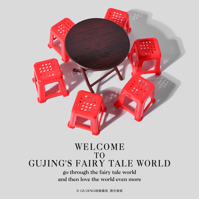 仿真折叠桌椅微缩家具摆件