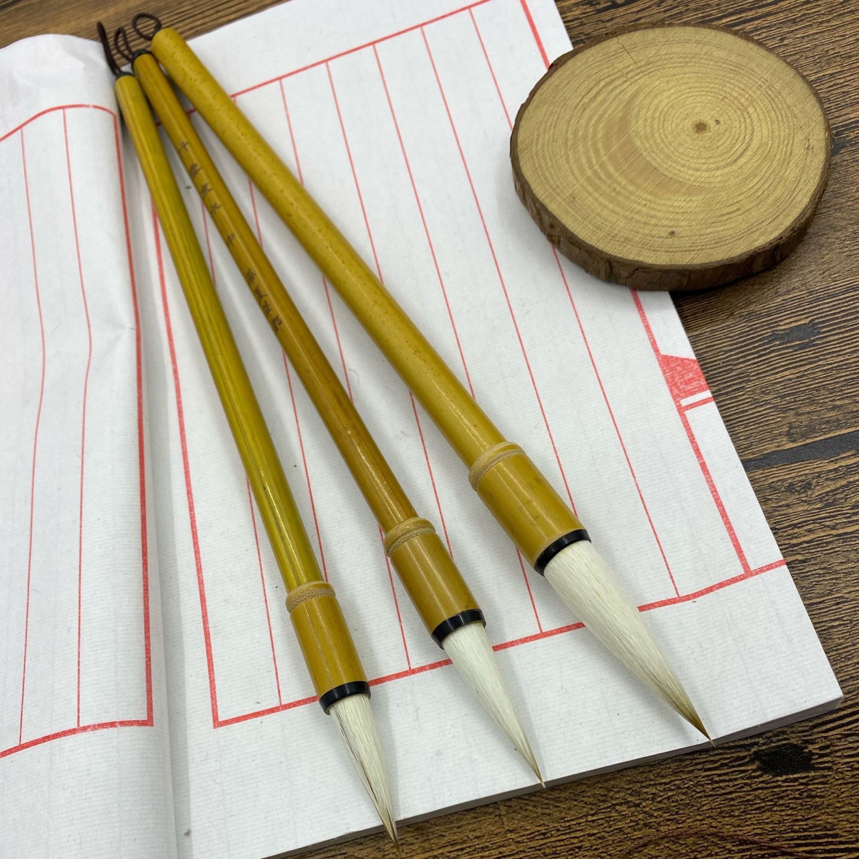 行云流水 狼羊兼毫大中小楷毛笔书法国画练字欧楷行草书联笔套装