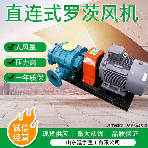 定制直连式罗茨风机 低噪音水产养殖可定制直连式罗茨风机