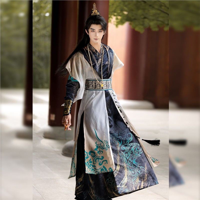 新款原创汉服男女武侠风古装劲装青铜器山海经COS服仙侠影视学生
