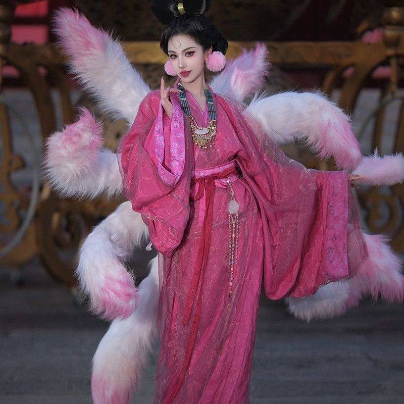 战国袍云台山妲己同款交领马王楚墓汉服新款复原直裾放量古装摄影