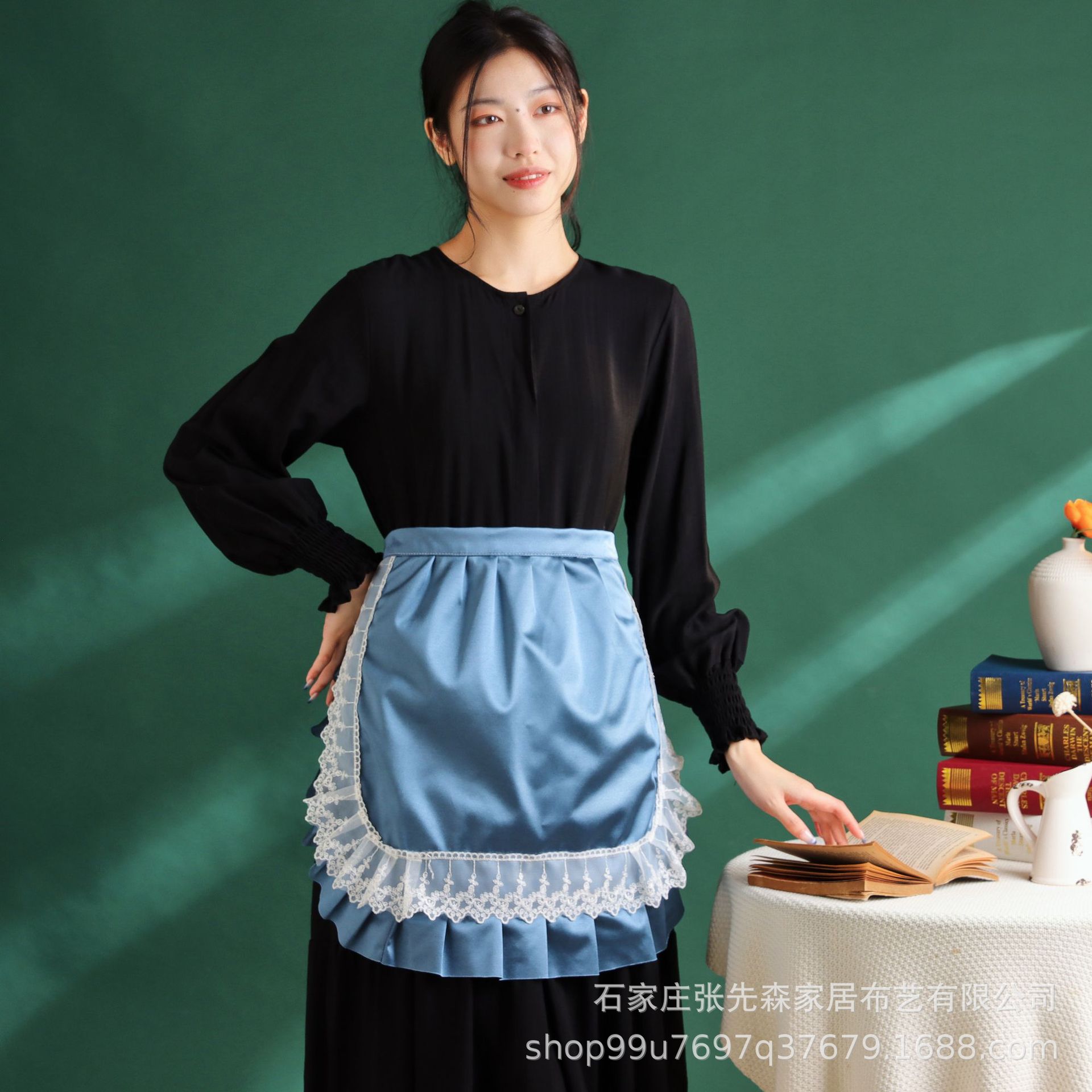 围裙夏季薄款防水防污防油罩衣免洗耐脏工作服厨房家用做饭围腰女