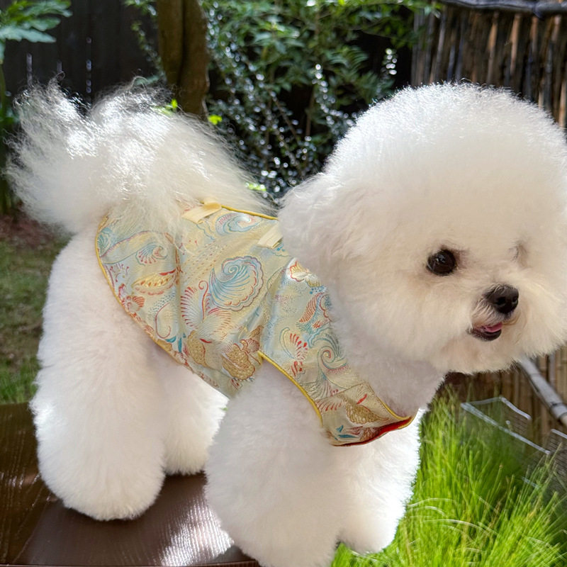 小狗狗衣服秋冬装宠物衣服比熊泰迪约克夏贵宾小型犬猫咪过年唐装