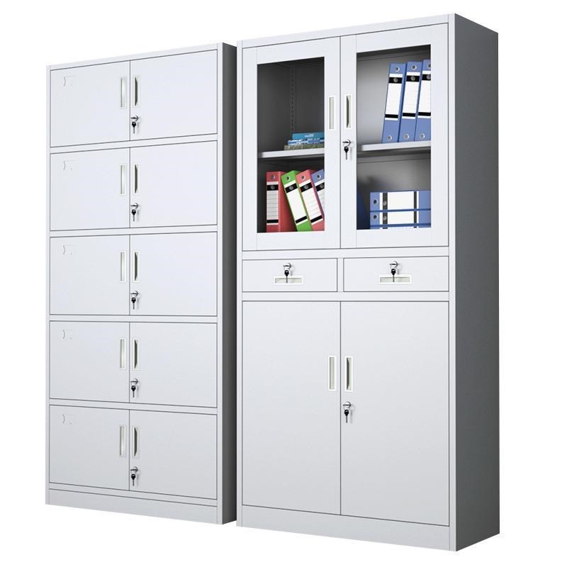 资料文件柜铁皮矮柜档案资料柜办公室带锁储物柜钢制财务凭证柜