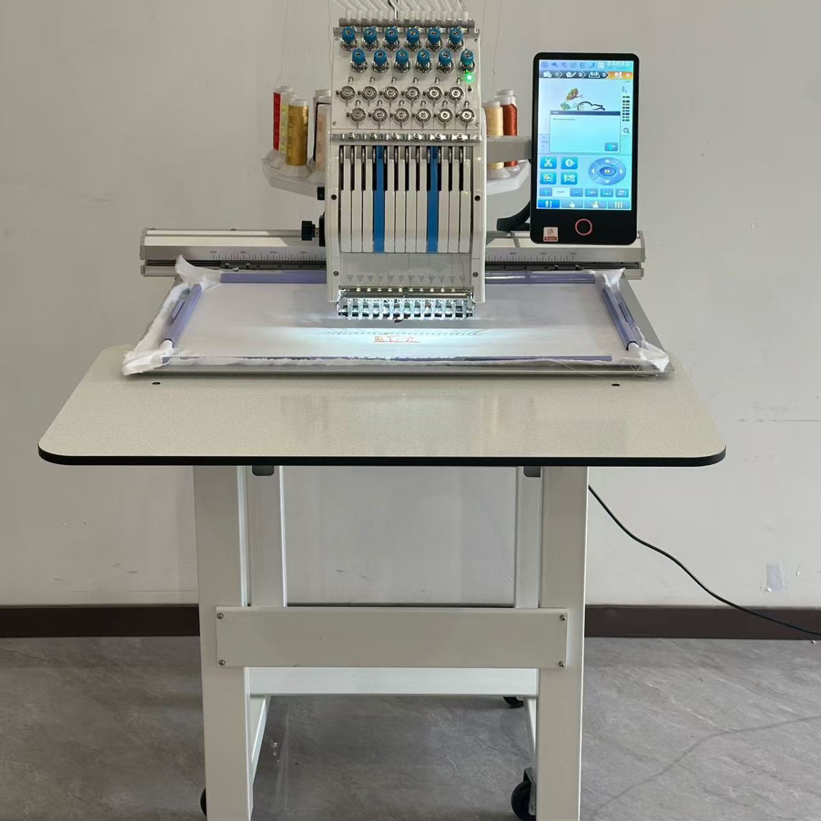 1201CT叶氏2025新款家用PRO 马头机电脑绣花机单头12针工业刺绣机