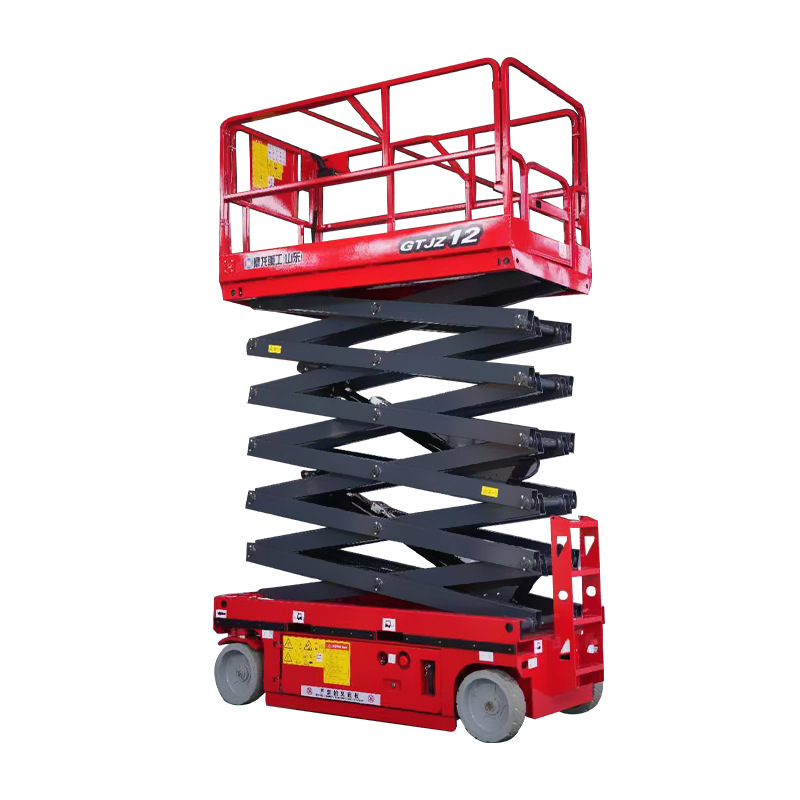 加工定制全自行升降平台迷你自行走升降机电动液压高空作业升降车