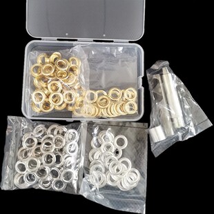 铜气眼 配安装 1000 100套双色混装 篷圈扣 工具 1.2cm内Y径盒装