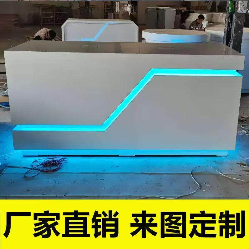 定制展示台展厅展台异形烤漆展示柜科技馆无人机创意发光中岛柜台