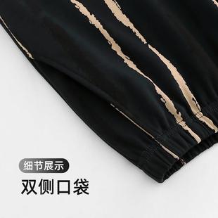 睡裤 宽松休闲棉绸可外穿出门家居裤 短裤 凉感纯棉薄款 夏天 夏季 男士