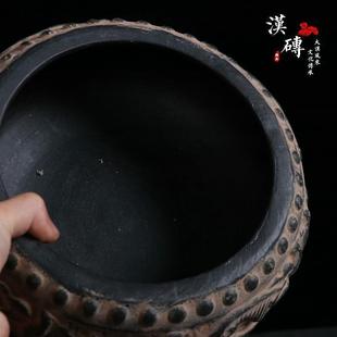 家用绿萝多肉花盆 花盆水泥大号无孔睡莲碗莲中国风复古创意个性